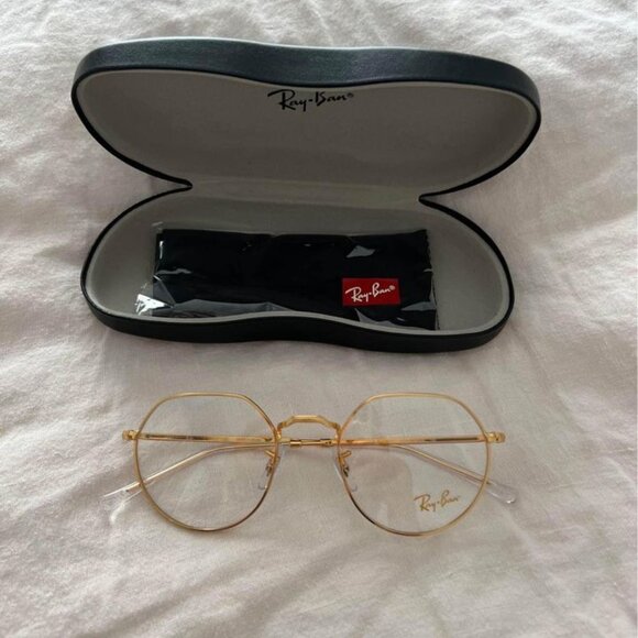 Rayban Gold 'Jack' Frames - Picture 1 of 5